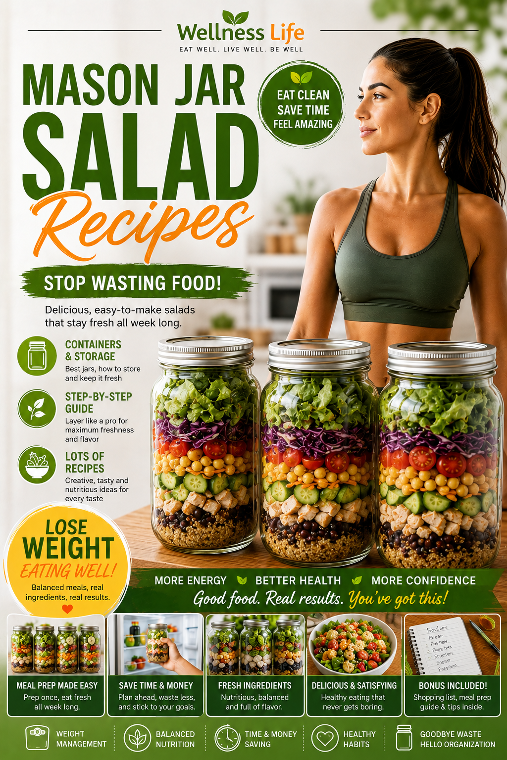 Mason Jar Salad Recipes ebook — Wellness Life